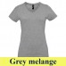 Sol's Imperial V Women-V-Neck -T-shirt 02941 190 g-os női V nyakú póló SO02941 grey melange